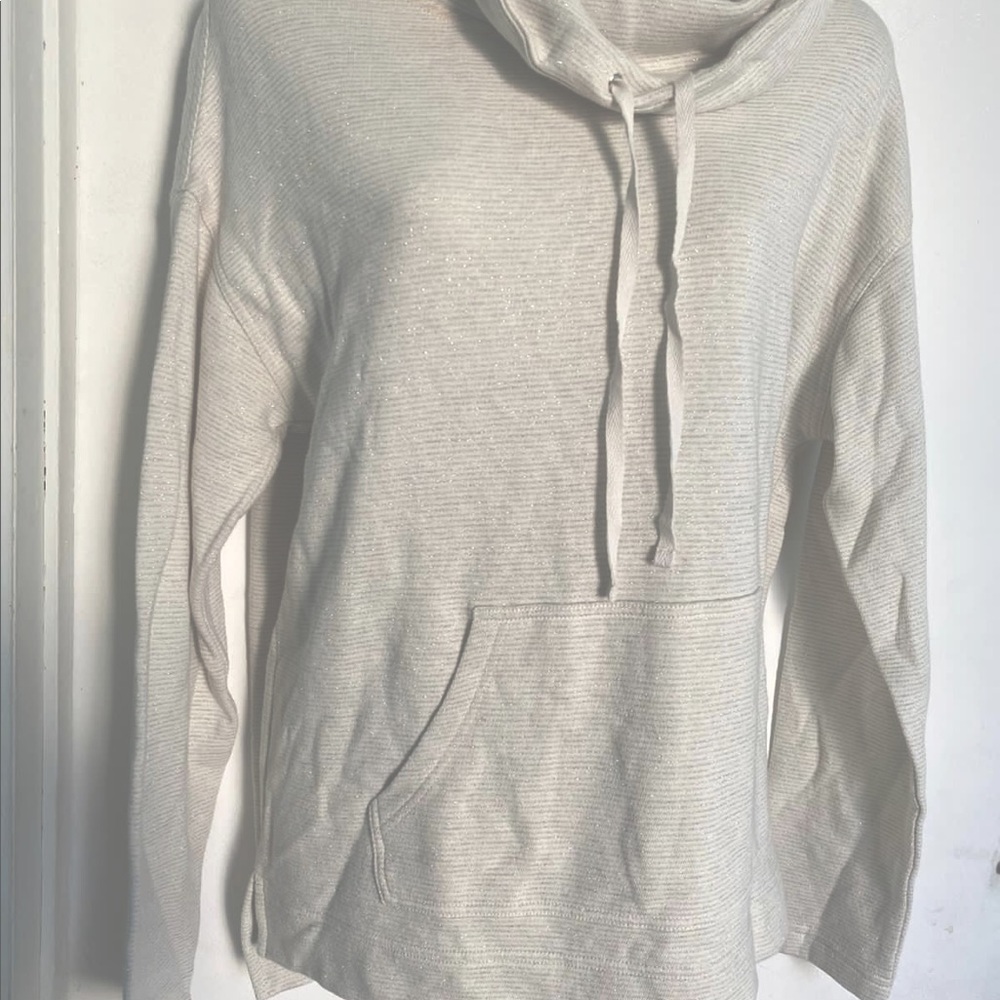 NWT Sunday Cowl Neck Sparkling Sweater Size M - Picture 3 of 5